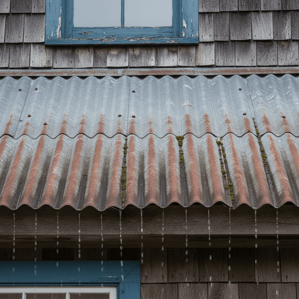 Corrugated metal roof panel