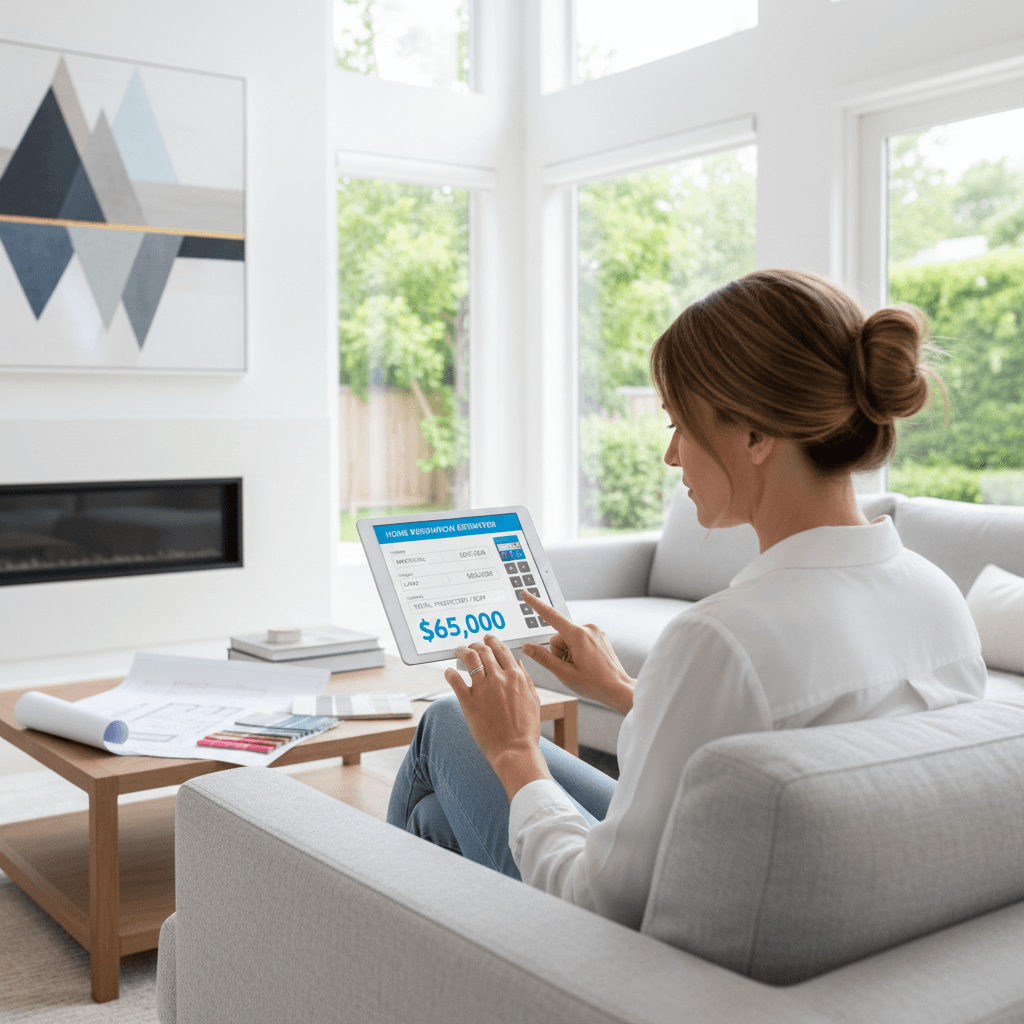 North Carolina Roofing Cost Calculator on tablet