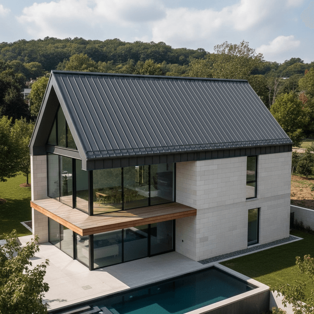 Standing seam metal roof