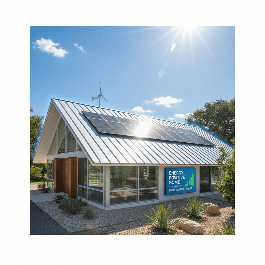 Energy efficient metal roof