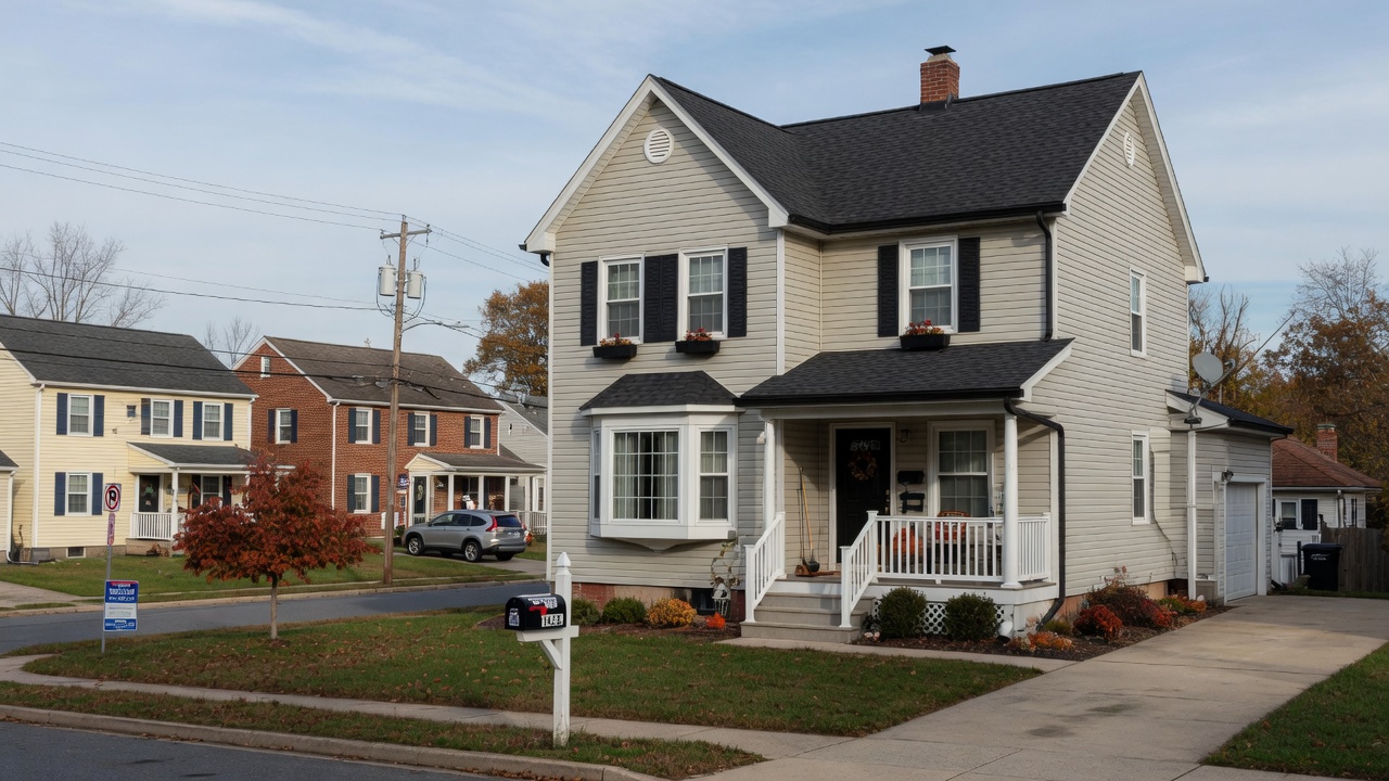 Maryland Mid-Atlantic suburban shingle roof