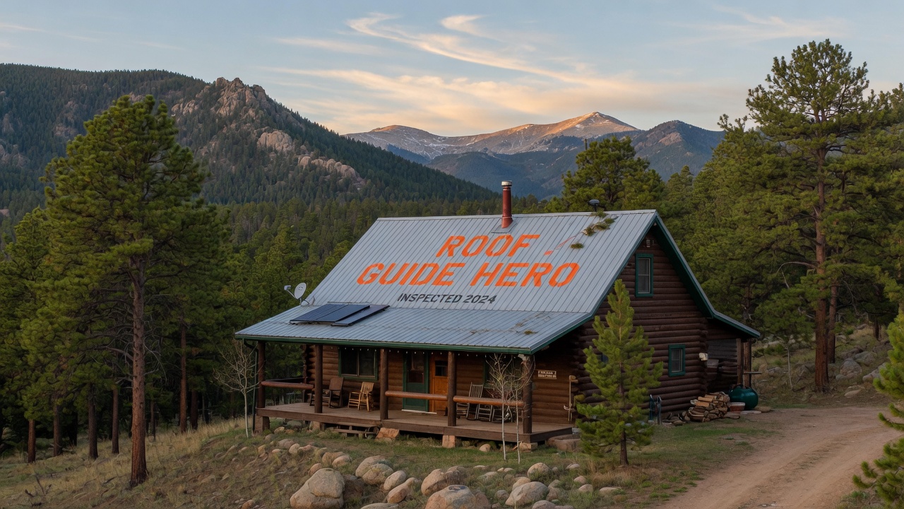 Colorado mountain home with metal roof